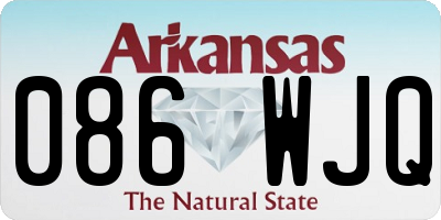 AR license plate 086WJQ