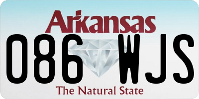 AR license plate 086WJS