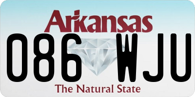 AR license plate 086WJU