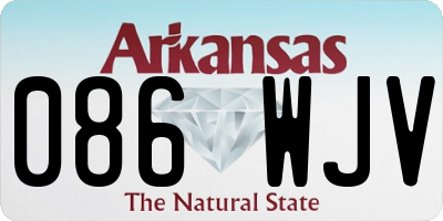 AR license plate 086WJV
