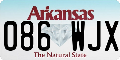 AR license plate 086WJX