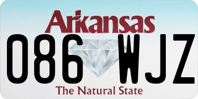 AR license plate 086WJZ