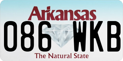 AR license plate 086WKB