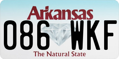 AR license plate 086WKF