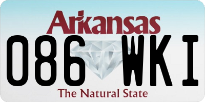 AR license plate 086WKI