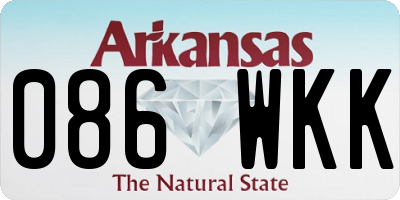 AR license plate 086WKK