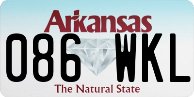 AR license plate 086WKL