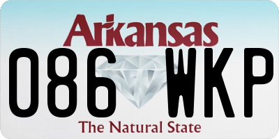 AR license plate 086WKP