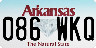 AR license plate 086WKQ