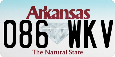 AR license plate 086WKV