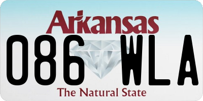 AR license plate 086WLA