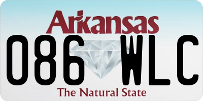AR license plate 086WLC