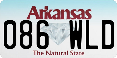 AR license plate 086WLD
