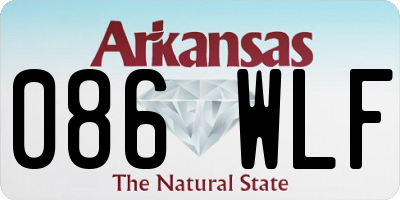 AR license plate 086WLF