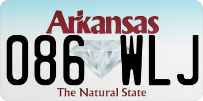 AR license plate 086WLJ
