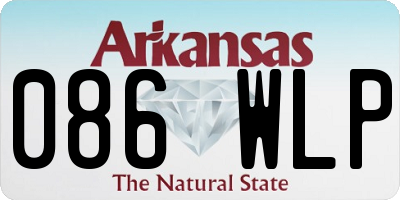 AR license plate 086WLP
