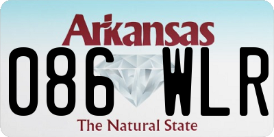 AR license plate 086WLR