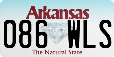 AR license plate 086WLS