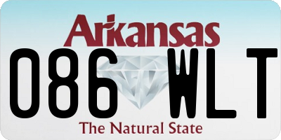 AR license plate 086WLT