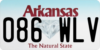 AR license plate 086WLV