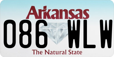 AR license plate 086WLW