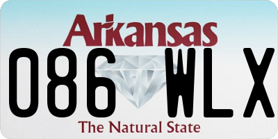 AR license plate 086WLX