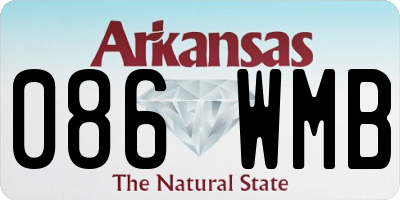 AR license plate 086WMB