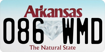 AR license plate 086WMD