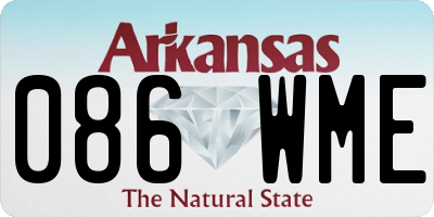 AR license plate 086WME