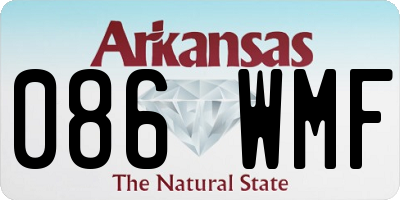 AR license plate 086WMF