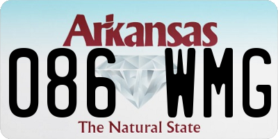 AR license plate 086WMG