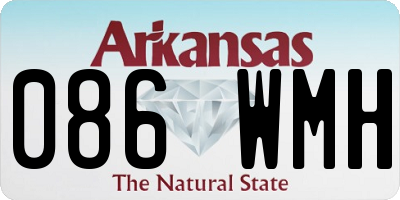 AR license plate 086WMH