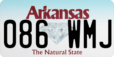 AR license plate 086WMJ