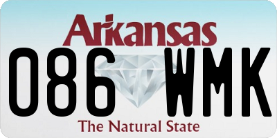 AR license plate 086WMK