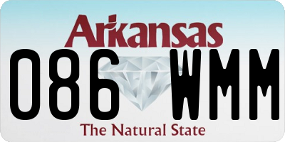 AR license plate 086WMM