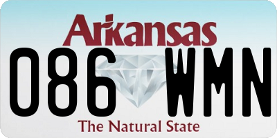 AR license plate 086WMN