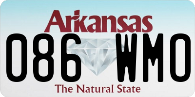 AR license plate 086WMO