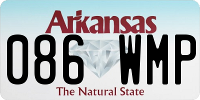 AR license plate 086WMP