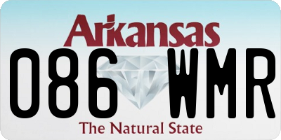 AR license plate 086WMR