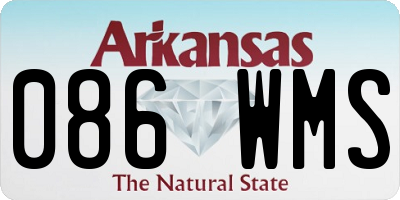 AR license plate 086WMS