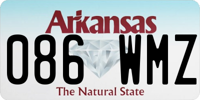 AR license plate 086WMZ