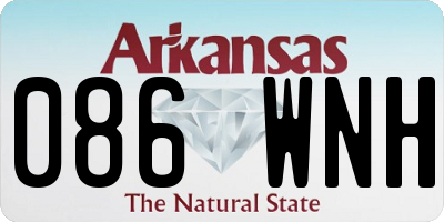 AR license plate 086WNH