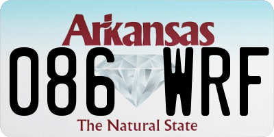 AR license plate 086WRF