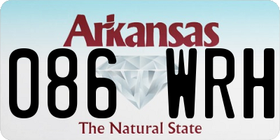 AR license plate 086WRH