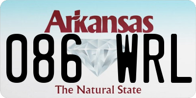 AR license plate 086WRL