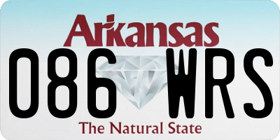 AR license plate 086WRS