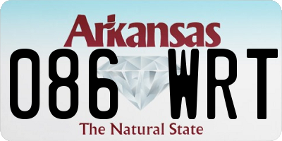 AR license plate 086WRT