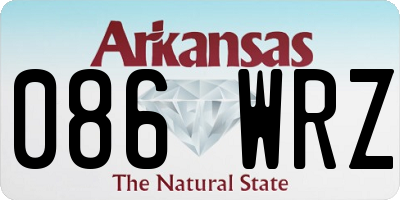 AR license plate 086WRZ