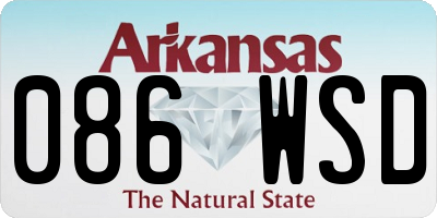 AR license plate 086WSD
