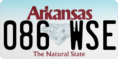AR license plate 086WSE